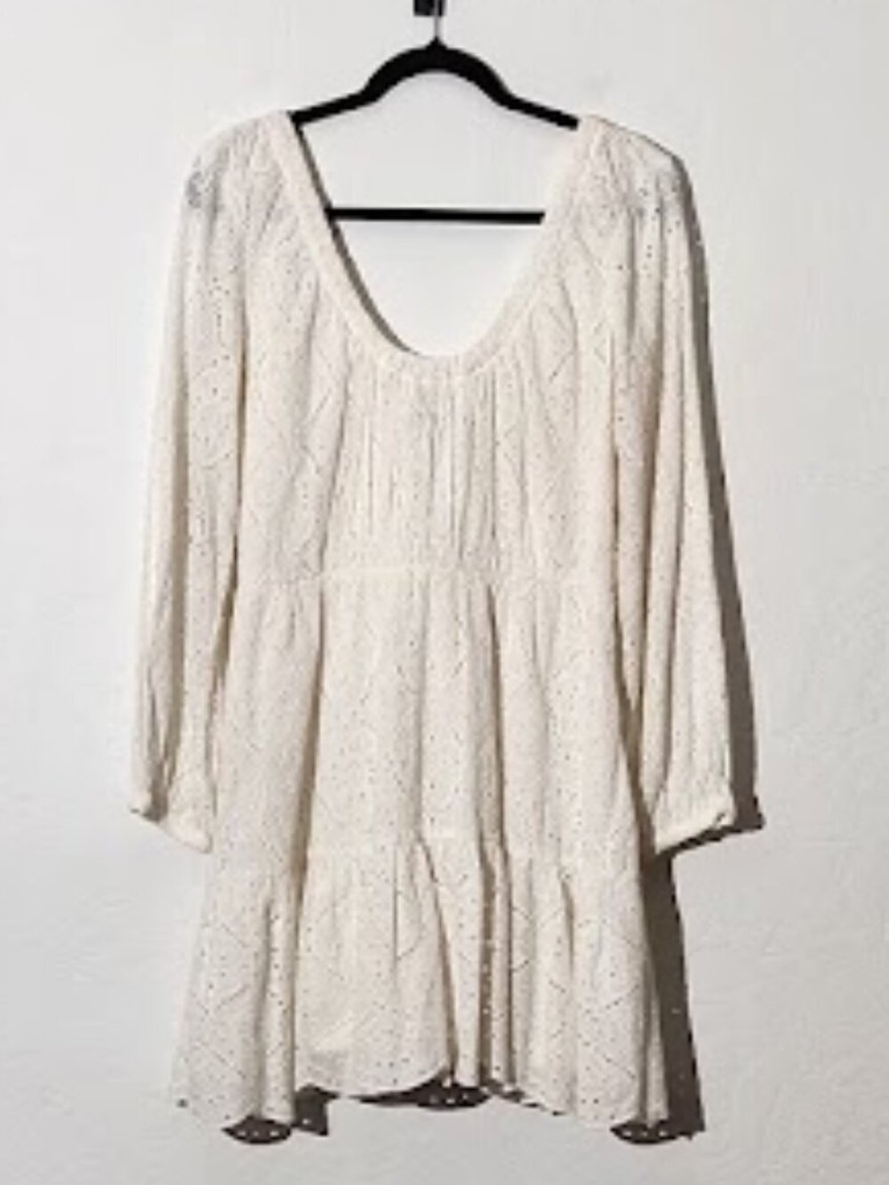 Veronica Beard Women's Calibra Eyelet Mini Dress White Size 4 NWOT